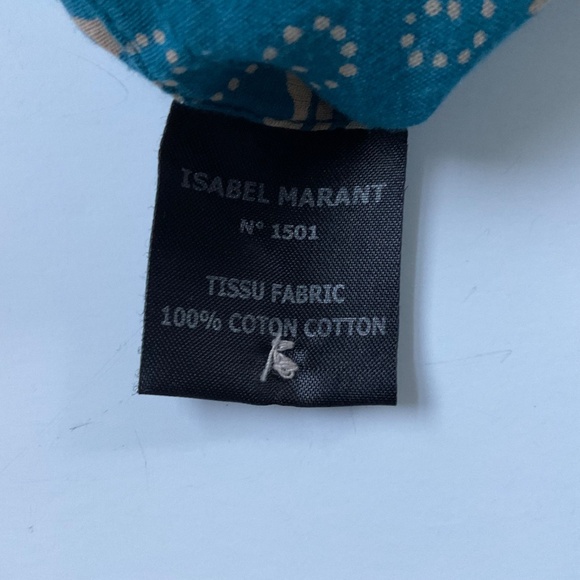 Isabel Marant Etoile Jumpsuit XS( 34) Blue/Tan Floral All Over Print Boho Chic - Picture 8 of 15